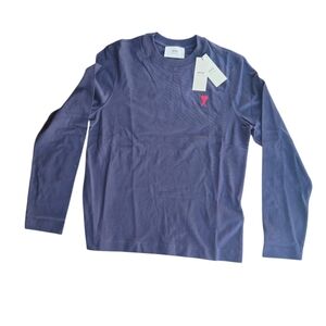 Ami Alexandre Mattiussi Blue Long Sleeve Shirt Size XS